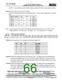 浏览型号ILI9325的Datasheet PDF文件第66页