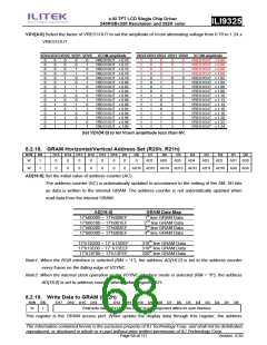 浏览型号ILI9325的Datasheet PDF文件第68页