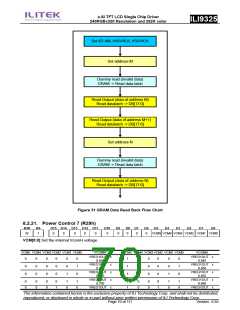 浏览型号ILI9325的Datasheet PDF文件第70页