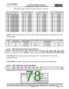 浏览型号ILI9325的Datasheet PDF文件第78页
