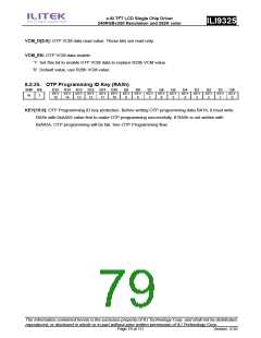 浏览型号ILI9325的Datasheet PDF文件第79页