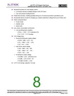 浏览型号ILI9325的Datasheet PDF文件第8页