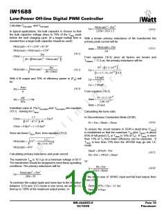 浏览型号IW1688的Datasheet PDF文件第10页