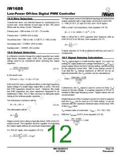 浏览型号IW1688的Datasheet PDF文件第12页