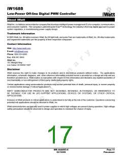 浏览型号IW1688的Datasheet PDF文件第17页