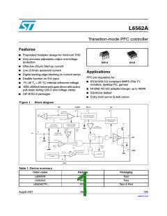 浏览型号L6562ADTR☞原装☜的Datasheet PDF文件第1页