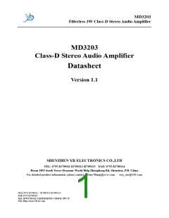 浏览型号MD3203的Datasheet PDF文件第1页