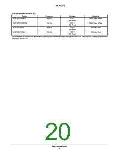 浏览型号NCP1271开关电源控制器的Datasheet PDF文件第20页