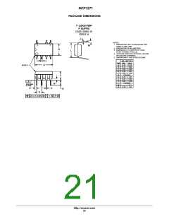 浏览型号NCP1271开关电源控制器的Datasheet PDF文件第21页