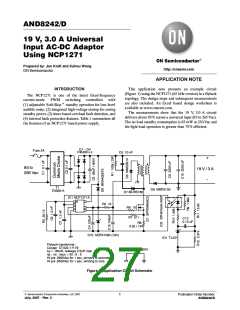 浏览型号NCP1271开关电源控制器的Datasheet PDF文件第27页