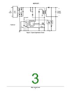 浏览型号NCP1271开关电源控制器的Datasheet PDF文件第3页