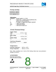 浏览型号NRF24L01的Datasheet PDF文件第8页