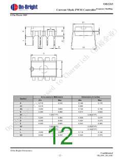 浏览型号OB2263的Datasheet PDF文件第12页