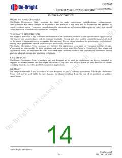 浏览型号OB2263的Datasheet PDF文件第14页