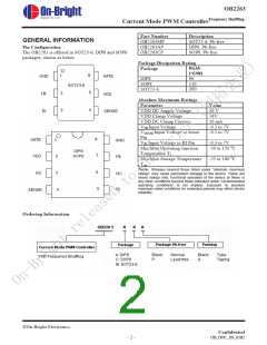 浏览型号OB2263的Datasheet PDF文件第2页