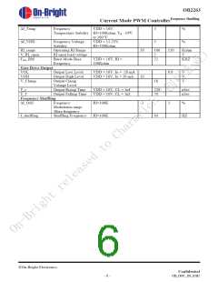 浏览型号OB2263的Datasheet PDF文件第6页