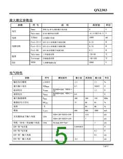 浏览型号QX2303的Datasheet PDF文件第5页