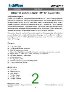 浏览型号RTC6701的Datasheet PDF文件第2页