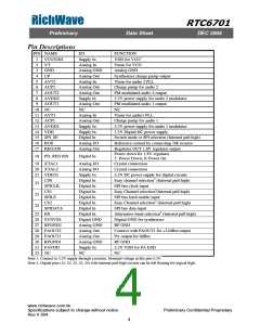 浏览型号RTC6701的Datasheet PDF文件第4页