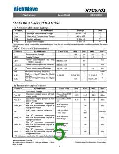 浏览型号RTC6701的Datasheet PDF文件第5页