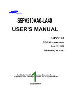 浏览型号S5PV210AA0-LA40的Datasheet PDF文件第1页