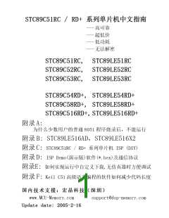 浏览型号STC89C54RD+的Datasheet PDF文件第1页