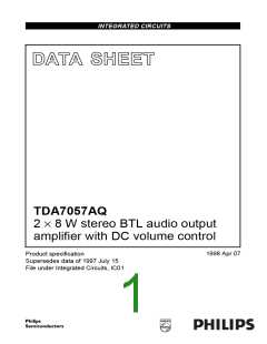浏览型号TDA7057的Datasheet PDF文件第1页