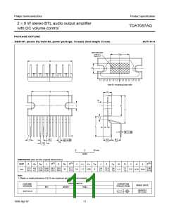 浏览型号TDA7057的Datasheet PDF文件第11页