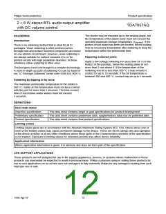 浏览型号TDA7057的Datasheet PDF文件第12页