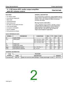 浏览型号TDA7057的Datasheet PDF文件第2页
