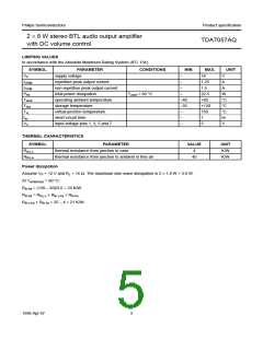 浏览型号TDA7057的Datasheet PDF文件第5页