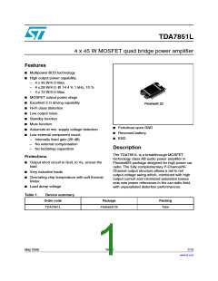 浏览型号TDA7851L的Datasheet PDF文件第1页