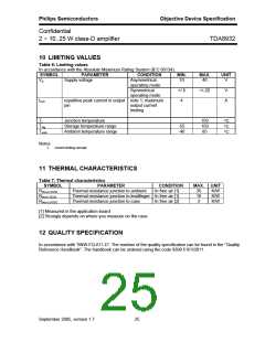 浏览型号TDA8932的Datasheet PDF文件第25页