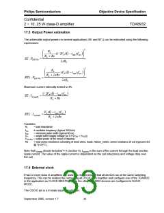浏览型号TDA8932的Datasheet PDF文件第33页