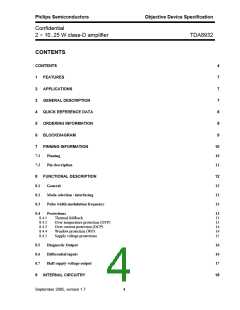 浏览型号TDA8932的Datasheet PDF文件第4页