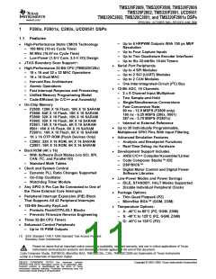 浏览型号TMS320F2809的Datasheet PDF文件第11页