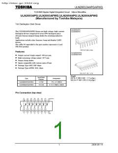 浏览型号ULN2003APG的Datasheet PDF文件第1页
