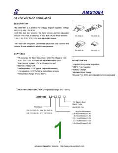 浏览型号AMS1084CD的Datasheet PDF文件第1页