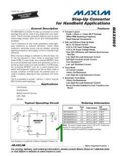 浏览型号MAX8969的Datasheet PDF文件第1页