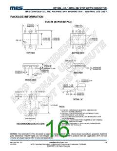 浏览型号MP1584的Datasheet PDF文件第16页
