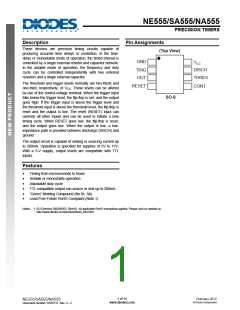 浏览型号NE555-SA555-NA555(DIODES).的Datasheet PDF文件第1页