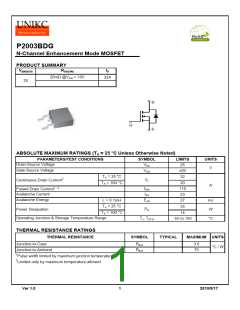 浏览型号P2003BDG的Datasheet PDF文件第1页