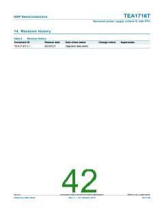 浏览型号TEA1716T的Datasheet PDF文件第42页