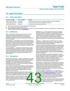 浏览型号TEA1716T的Datasheet PDF文件第43页