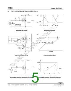 浏览型号UTC2N60 MOS管/场效应管的Datasheet PDF文件第5页