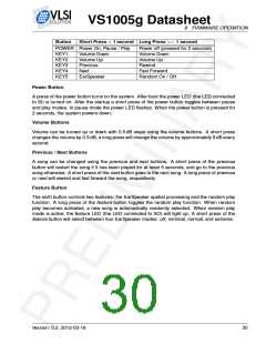 浏览型号VS1005的Datasheet PDF文件第30页