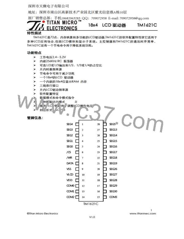 TM1621C图片预览