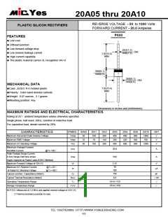 浏览型号20A10的Datasheet PDF文件第1页