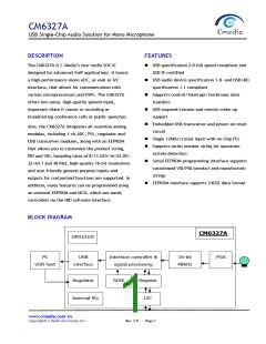 浏览型号CM6327A的Datasheet PDF文件第1页
