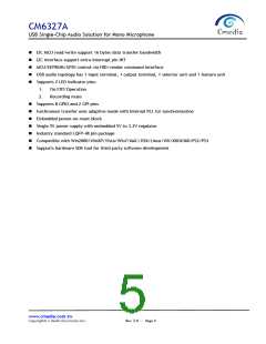浏览型号CM6327A的Datasheet PDF文件第5页
